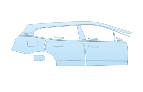Precut PPF Kit – Clear Bra Paint Protection Film PAINT PROTECTION KIT - 2026 BMW IX XDRIVE50 SPORT PASSENGER SIDE - PRECUT PPF CLEAR BRA WRAP