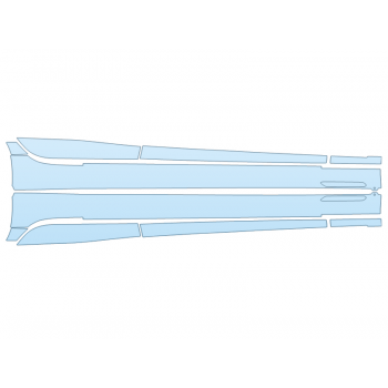 PAINT PROTECTION KIT - 2024 BMW M340I XDRIVE ROCKERS - W/AMBIENT LIGHTING PACKAGE - PRECUT PPF CLEAR BRA WRAP