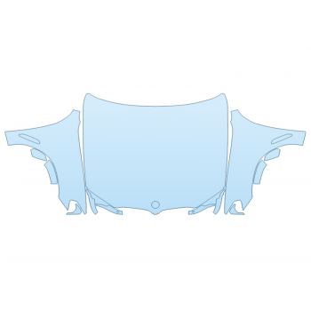 PAINT PROTECTION KIT - 2024 BMW X3 SDRIVE 30I FULL HOOD FENDERS MIRRORS  - (WRAPPED EDGES) - PRECUT PPF CLEAR BRA WRAP