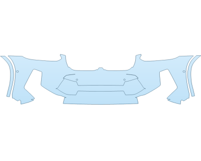 PAINT PROTECTION KIT - 2024 BMW X3 M BASE BUMPER - SENSORS - PRECUT PPF CLEAR BRA WRAP