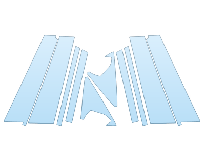 PAINT PROTECTION KIT - 2024 BMW X3 M BASE B AND C PILLARS - PRECUT PPF CLEAR BRA WRAP