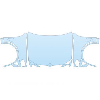 PAINT PROTECTION KIT - 2024 BMW X3 M COMPETITION FULL HOOD FENDERS MIRRORS  - (WRAPPED EDGES) - PRECUT PPF CLEAR BRA WRAP