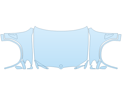 PAINT PROTECTION KIT - 2024 BMW X3 M COMPETITION FULL HOOD FENDERS MIRRORS  - (WRAPPED EDGES) - PRECUT PPF CLEAR BRA WRAP