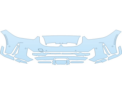 PAINT PROTECTION KIT - 2024 BMW X5 SDRIVE 40I BUMPER - PRECUT PPF CLEAR BRA WRAP