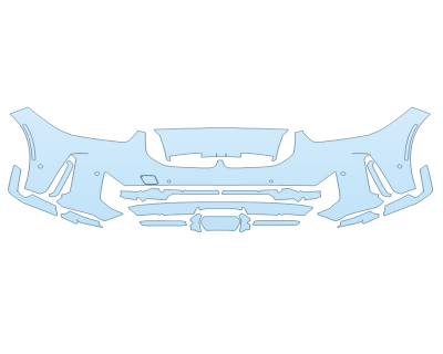 PAINT PROTECTION KIT - 2024 BMW X5 XDRIVE 50E BUMPER - PRECUT PPF CLEAR BRA WRAP