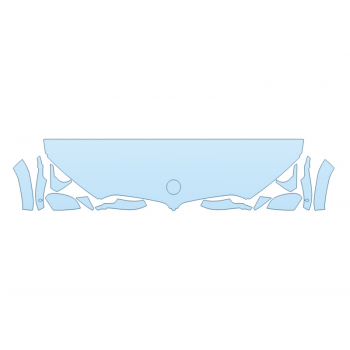 PAINT PROTECTION KIT - 2025 BMW X6 XDRIVE 40I HOOD FENDERS MIRRORS 18 INCH - (WRAPPED EDGES) - PRECUT PPF CLEAR BRA WRAP