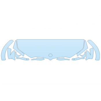 PAINT PROTECTION KIT - 2024 BMW X6 M COMPETITION HOOD FENDERS MIRRORS 24 INCH - (WRAPPED EDGES) - PRECUT PPF CLEAR BRA WRAP