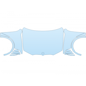 PAINT PROTECTION KIT - 2024 BMW X7 40I FULL HOOD FENDERS MIRRORS  - (WRAPPED EDGES) - PRECUT PPF CLEAR BRA WRAP