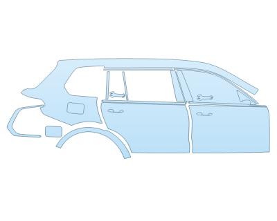 PAINT PROTECTION KIT - 2024 BMW X7 40I PASSENGER SIDE - PRECUT PPF CLEAR BRA WRAP