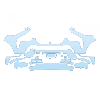 Precut PPF Kit – Clear Bra Paint Protection Film PAINT PROTECTION KIT - 2024 BMW X7 M60I BUMPER - PRECUT PPF CLEAR BRA WRAP