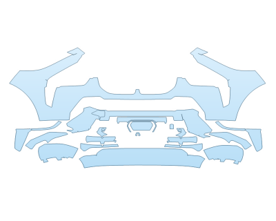 PAINT PROTECTION KIT - 2024 BMW X7 M60I BUMPER - PRECUT PPF CLEAR BRA WRAP