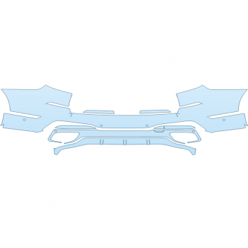 Precut PPF Kit – Clear Bra Paint Protection Film PAINT PROTECTION KIT - 2024 BMW X7 M60I REAR BUMPER - SENSORS - PRECUT PPF CLEAR BRA WRAP
