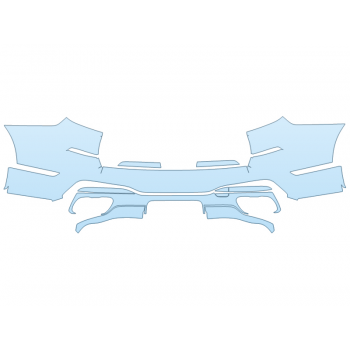 PAINT PROTECTION KIT - 2024 BMW X7 M60I REAR BUMPER - WITH TRAILER HITCH - PRECUT PPF CLEAR BRA WRAP