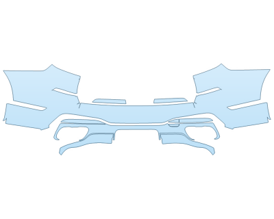 PAINT PROTECTION KIT - 2024 BMW X7 M60I REAR BUMPER - WITH TRAILER HITCH - PRECUT PPF CLEAR BRA WRAP
