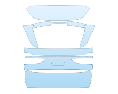 PAINT PROTECTION KIT - 2024 BMW X7 M60I REAR HATCH W/O EMBLEMS - PRECUT PPF CLEAR BRA WRAP