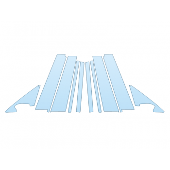 PAINT PROTECTION KIT - 2024 BMW X7 M60I B PILLARS - PRECUT PPF CLEAR BRA WRAP