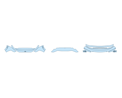 2025 BUICK ENVISTA AVENIR BUMPER (MULTI PIECE) - PRECUT PPF CLEAR BRA WRAP