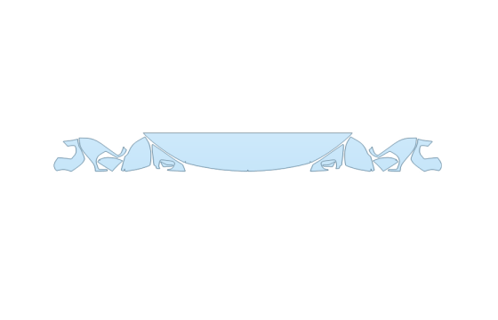2027 BUICK ENVISTA AVENIR HOOD FENDERS MIRRORS 12 INCH - (WRAPPED EDGES) - PRECUT PPF CLEAR BRA WRAP