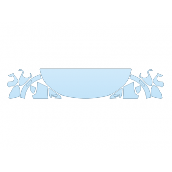 2025 BUICK ENVISTA AVENIR HOOD FENDERS MIRRORS 24 INCH - (WRAPPED EDGES) - PRECUT PPF CLEAR BRA WRAP