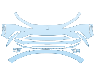 2025 BUICK ENVISTA PREFERRED BUMPER - PRECUT PPF CLEAR BRA WRAP