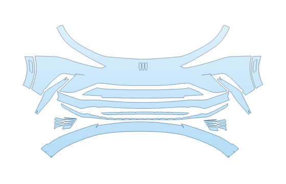 2027 BUICK ENVISTA PREFERRED BUMPER - PRECUT PPF CLEAR BRA WRAP