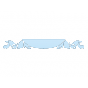 2025 BUICK ENVISTA PREFERRED HOOD FENDERS MIRRORS 12 INCH - (WRAPPED EDGES) - PRECUT PPF CLEAR BRA WRAP