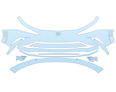 2025 BUICK ENVISTA SPORT TOURING BUMPER - PRECUT PPF CLEAR BRA WRAP