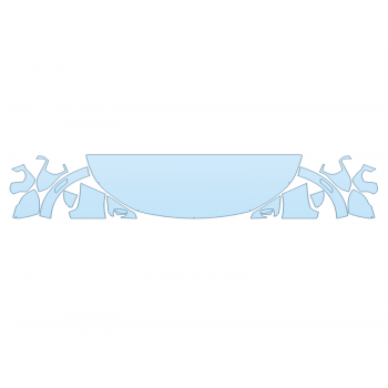 2025 BUICK ENVISTA SPORT TOURING HOOD FENDERS MIRRORS 24 INCH - (WRAPPED EDGES) - PRECUT PPF CLEAR BRA WRAP