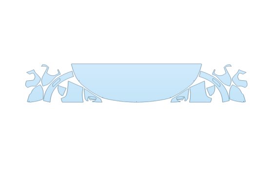 2027 BUICK ENVISTA SPORT TOURING HOOD FENDERS MIRRORS 24 INCH - (WRAPPED EDGES) - PRECUT PPF CLEAR BRA WRAP