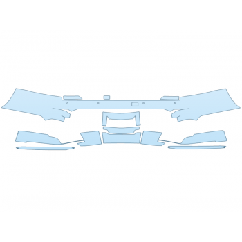 PAINT PROTECTION KIT - 2024 CADILLAC ESCALADE LUXURY REAR BUMPER - SENSORS - PRECUT PPF CLEAR BRA WRAP