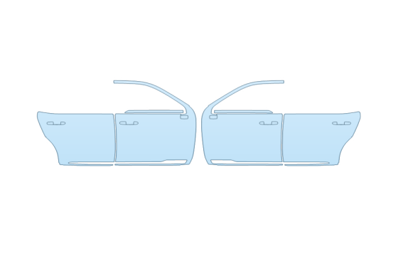 PAINT PROTECTION KIT - 2027 CADILLAC ESCALADE LUXURY FULL DOORS - PRECUT PPF CLEAR BRA WRAP