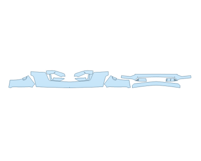 PAINT PROTECTION KIT - 2024 CADILLAC ESCALADE PREMIUM LUXURY BUMPER (MULTI PIECE) - PRECUT PPF CLEAR BRA WRAP