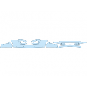 PAINT PROTECTION KIT - 2024 CADILLAC ESCALADE SPORT BUMPER (MULTI PIECE) - SENSORS - PRECUT PPF CLEAR BRA WRAP