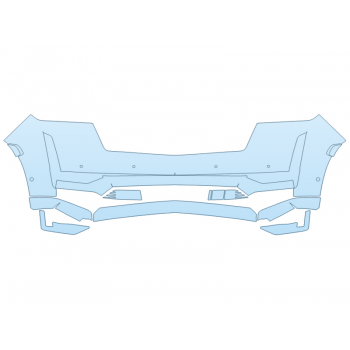 PAINT PROTECTION KIT - 2025 CADILLAC ESCALADE SPORT PLATINUM BUMPER - SENSORS - PRECUT PPF CLEAR BRA WRAP