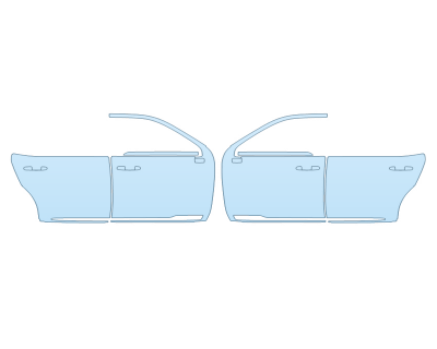 PAINT PROTECTION KIT - 2025 CADILLAC ESCALADE SPORT PLATINUM FULL DOORS - PRECUT PPF CLEAR BRA WRAP
