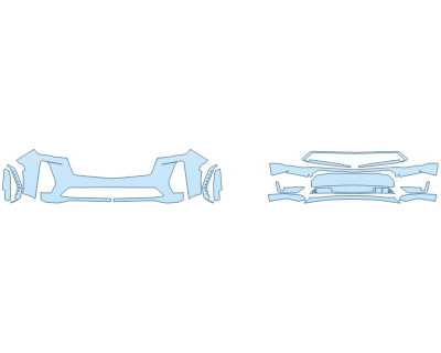 PAINT PROTECTION KIT - 2024 CADILLAC ESCALADE V SERIES BUMPER - PRECUT PPF CLEAR BRA WRAP