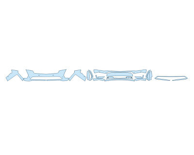 PAINT PROTECTION KIT - 2024 CADILLAC ESCALADE V SERIES BUMPER (MULTI PIECE) - SENSORS - PRECUT PPF CLEAR BRA WRAP