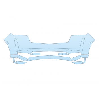 PAINT PROTECTION KIT - 2024 CADILLAC ESCALADE ESV PREMIUM LUXURY BUMPER - PRECUT PPF CLEAR BRA WRAP