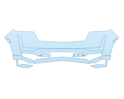PAINT PROTECTION KIT - 2025 CADILLAC ESCALADE ESV PREMIUM LUXURY PLATINUM BUMPER - PRECUT PPF CLEAR BRA WRAP