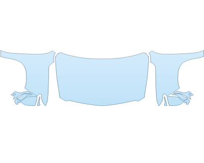 PAINT PROTECTION KIT - 2024 CADILLAC ESCALADE ESV SPORT FULL HOOD FENDERS MIRRORS  - (WRAPPED EDGES) - PRECUT PPF CLEAR BRA WRAP