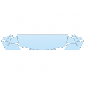 PAINT PROTECTION KIT - 2024 CADILLAC ESCALADE ESV SPORT PLATINUM HOOD FENDERS MIRRORS 24 INCH - (WRAPPED EDGES) - PRECUT PPF CLEAR BRA WRAP