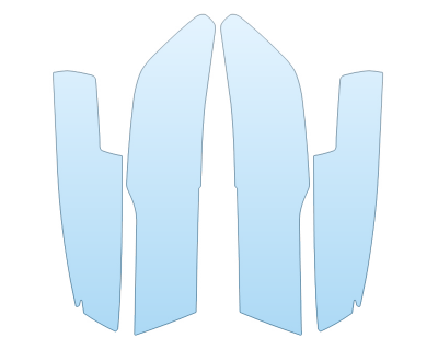 PAINT PROTECTION KIT - 2024 CADILLAC ESCALADE ESV SPORT PLATINUM HEADLIGHTS - FOGLIGHTS - PRECUT PPF CLEAR BRA WRAP