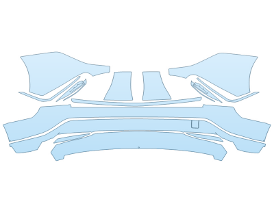 PAINT PROTECTION KIT - 2024 CADILLAC LYRIQ LUXURY REAR BUMPER - PRECUT PPF CLEAR BRA WRAP