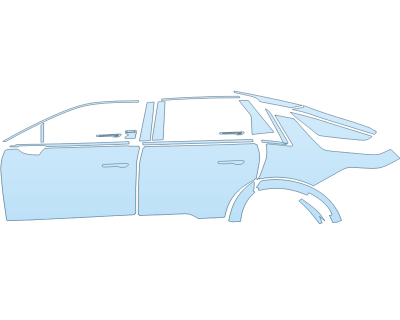 PAINT PROTECTION KIT - 2024 CADILLAC LYRIQ LUXURY DRIVER SIDE - PRECUT PPF CLEAR BRA WRAP