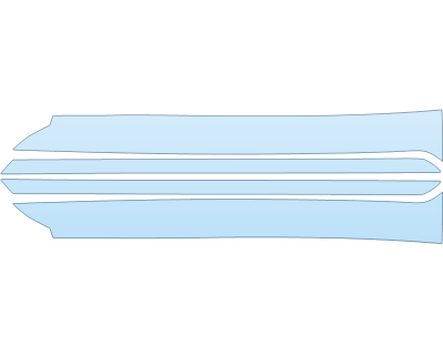 PAINT PROTECTION KIT - 2024 CADILLAC LYRIQ LUXURY A PILLARS - PRECUT PPF CLEAR BRA WRAP