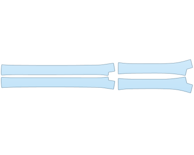 PAINT PROTECTION KIT - 2024 CADILLAC LYRIQ LUXURY DOOR SILLS - PRECUT PPF CLEAR BRA WRAP