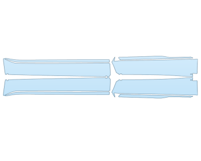 PAINT PROTECTION KIT - 2024 CADILLAC LYRIQ LUXURY ROCKERS - PRECUT PPF CLEAR BRA WRAP