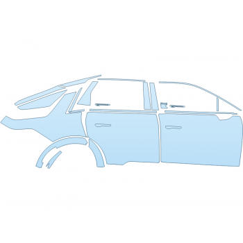 PAINT PROTECTION KIT - 2024 CADILLAC LYRIQ SPORT PASSENGER SIDE - PRECUT PPF CLEAR BRA WRAP