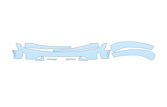 Precut PPF Kit – Clear Bra Paint Protection Film PAINT PROTECTION KIT - 2027 CHEVROLET CAMARO RS BUMPER (MULTI PIECE) - PRECUT PPF CLEAR BRA WRAP