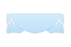 2027 CHEVROLET CAMARO RS HOOD FENDERS MIRRORS 24 INCH - (WRAPPED EDGES)